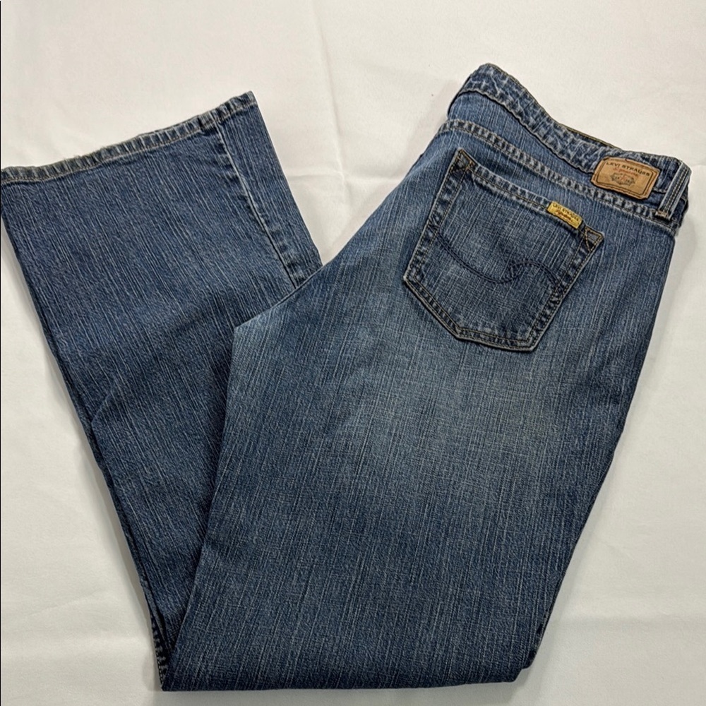 Levi's Blue Boot Cut Jeans Medium Wash